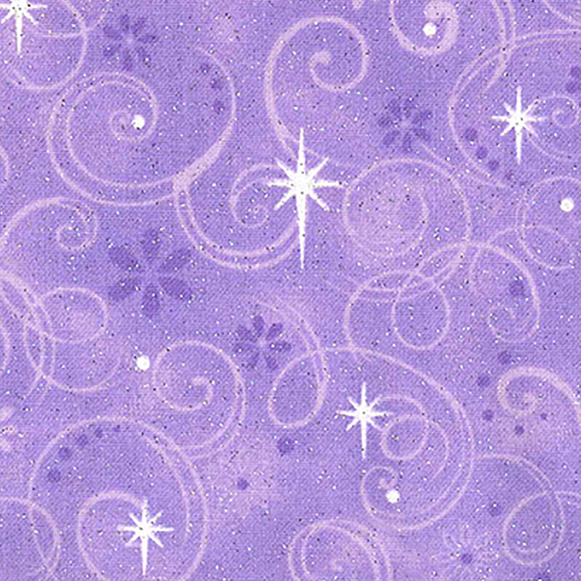 Fabric Traditions Light Purple Swirls Cotton Fabric